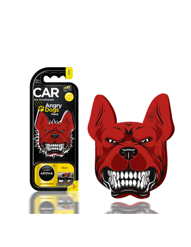 BLACK  - ANGRY DOG POLIMER -  aroma car