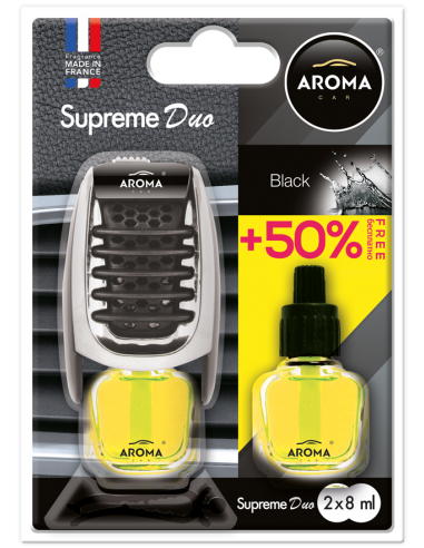 BLACK - SUPREME DUO 2x7ml - aroma car
