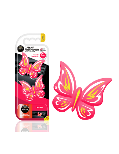 CHERRY - BUTTERFLY POLIMER - aroma car