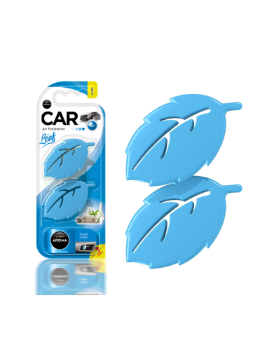 FRESH LINEN - LEAF 3D MINI POLIMER - aroma car