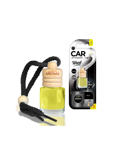 BLACK - WOOD - aroma car