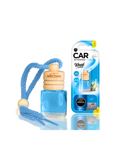 FRESH LINEN - WOOD - aroma car